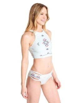 Roxy Women's Delicate Touch Crop Tank Top -Standrews Links Officials Store erjx303329 bdr3alt2