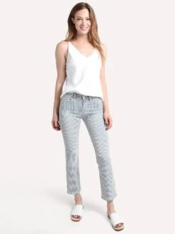 Frame Women's Engineer Stripe Crop Mini Boot Jean -Standrews Links Officials Store escmb144 normandiealt3