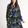 Tanya Taylor Dot And Camo Print Romia Dress