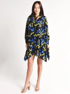 Tanya Taylor Dot And Camo Print Romia Dress -Standrews Links Officials Store f181d647cf navyalt1