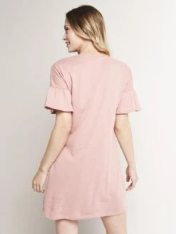 Papercrane Front Tie Detail Dress -Standrews Links Officials Store ft46974 mauvealt3