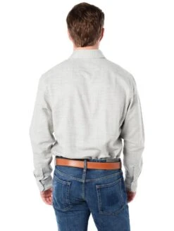 Good Man Brand Bond Long Sleeve Modern Spread Collar Grey Heather Vintage Shirt -Standrews Links Officials Store g216 13 123 greyalt3