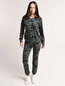Monrow Elastic Waist Sweats With Hearts And Camo -Standrews Links Officials Store hb0128 50 cactusalt3
