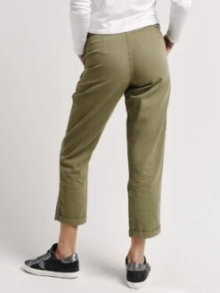 Monrow Studded Military Pants -Standrews Links Officials Store hb0386 olivealt2