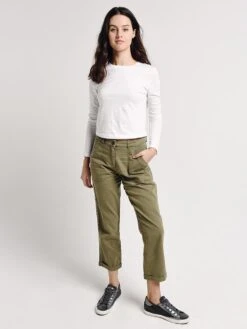 Monrow Studded Military Pants -Standrews Links Officials Store hb0386 olivealt3