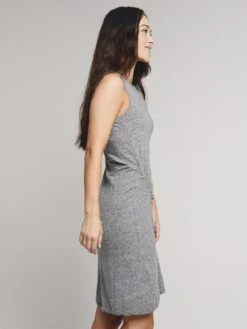 Monrow Asymetrical Shirred Dress -Standrews Links Officials Store hd0232 granitealt2