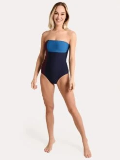 Helen Jon Colorblock Bandeau One Piece -Standrews Links Officials Store hj17 0422 lpsalt3