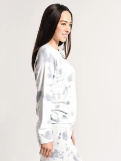 Monrow Vintage Raglan Pullover With Cloud Tie Dye -Standrews Links Officials Store ht0257 48 vintageblackalt1