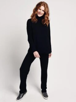 Majestic French Terry Long Sleeve Relaxed Turtleneck -Standrews Links Officials Store j004 fts046 noiralt1