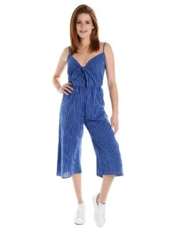 Everly Culotte Jumper With Front Tie