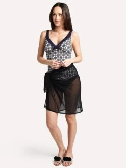 Jets Jetset Long Mesh Sarong -Standrews Links Officials Store j6007 blackalt3