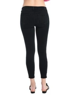 J Brand Women's Mid Rise Crop Skinny Release Hem -Standrews Links Officials Store jb000521 ingeniousblackdestructalt3