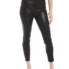 J Brand Women's Alana High Rise Leather Crop Skinny Jean