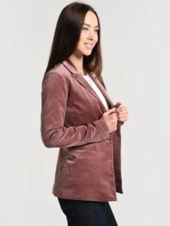 J Brand Women's Denise Velvet Blazer -Standrews Links Officials Store jb001794 warmsablealt1
