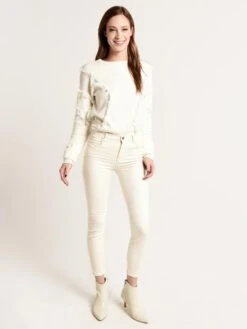 J Brand Women's Alana High-Rise Cropped Super Skinny Jean -Standrews Links Officials Store jb001853 glimmeralt3