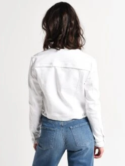 J Brand Women's Harlow Collarless Jacket -Standrews Links Officials Store jb001897 lunaalt2