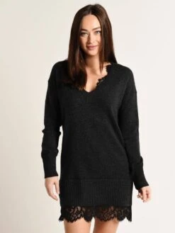 Brouchu Walker Lace Looker Sweater Dress -Standrews Links Officials Store jer1065 obsidianmelange bb8a5817 bb56 4622 a7dc 6c8581aae310