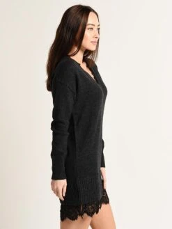 Brouchu Walker Lace Looker Sweater Dress -Standrews Links Officials Store jer1065 obsidianmelangealt2