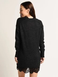 Brouchu Walker Lace Looker Sweater Dress -Standrews Links Officials Store jer1065 obsidianmelangealt3