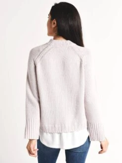 Brochu Walker Mock Neck Layered Pullover 9 Brochu Walker Mock Neck Layered Pullover -Standrews Links Officials Store jer2234 lilacash whitealt3