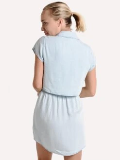 Jack Women's Chambray You Stay Dress -Standrews Links Officials Store jj108168 washedoutchambrayalt2