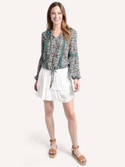 Jack Crinkle In Time Flounce Skirt -Standrews Links Officials Store jj209366 offwhitealt3