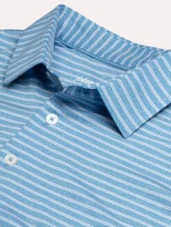 Johnnie-O Men's Barrett Striped Prep-Performance Jersey Polo -Standrews Links Officials Store jmpo2180 caprialt2
