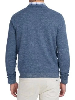 Johnnie-O Men's Elsinore Crewneck Sweater -Standrews Links Officials Store jmsw1120 heliosbluealt1