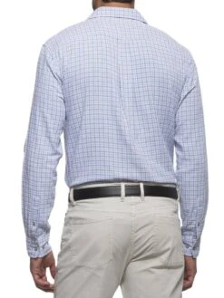 Johnnie-O Men's Mac Double-Faced Cutaway Collar Shirt -Standrews Links Officials Store jmwl3550 frenchbluealt1