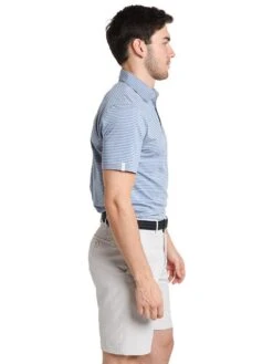 RLX Feed Stripe Airflow Polo -Standrews Links Officials Store k181jg09 taylorheather newenglandbluealt2