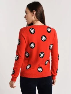 Chinti & Parker Mexican Snowflake Sweater -Standrews Links Officials Store kl141fnc flame navy creamalt2