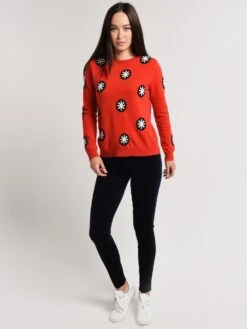 Chinti & Parker Mexican Snowflake Sweater -Standrews Links Officials Store kl141fnc flame navy creamalt3