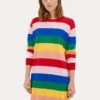 Chinti & Parker Rainbow Cotton Tie Back Day Dreamer Mini Dress