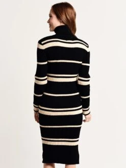 J.O.A. Knit Dress 8 J.O.A. Knit Dress -Standrews Links Officials Store kr3869 black creamalt2