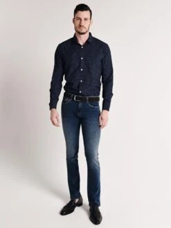 Mizen+Main Ballard Shirt -Standrews Links Officials Store l 7028 navy greyalt1