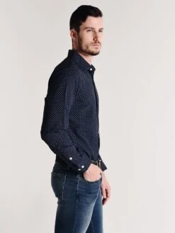 Mizen+Main Ballard Shirt -Standrews Links Officials Store l 7028 navy greyalt3