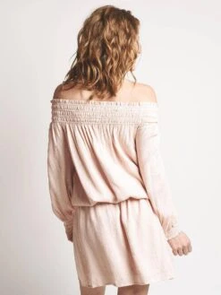 Line & Dot Inez Off Shoulder Dress -Standrews Links Officials Store ld3876a peachalt3