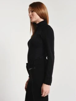 KJUS Women's Trace Half Zip -Standrews Links Officials Store ls25 e05 blackmelangealt2