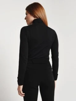 KJUS Women's Trace Half Zip -Standrews Links Officials Store ls25 e05 blackmelangealt3