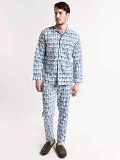 Roller Rabbit Men's Monkey Loungewear Set -Standrews Links Officials Store m lnst 001monkey bluealt3