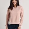 After Market Knit Long Sleeve Two Layer Point Top
