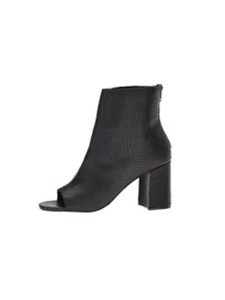 Matisse Melaney Textured Leather Peep Toe Boot -Standrews Links Officials Store melaney blackalt3