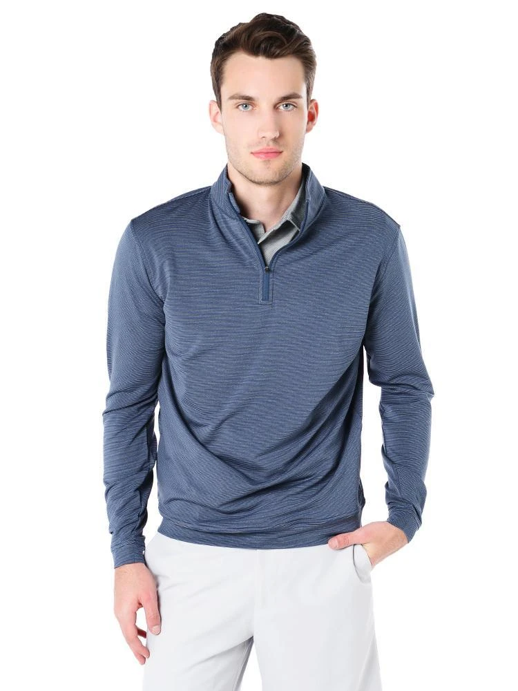 Peter Millar Men's Sugar Stripe Perth Performance Pullover 1 Peter Millar Men's Sugar Stripe Perth Performance Pullover