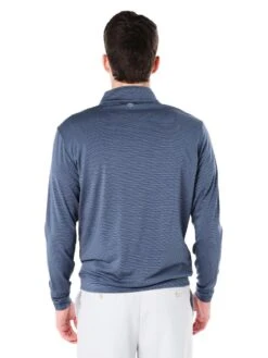 Peter Millar Men's Sugar Stripe Perth Performance Pullover 8 Peter Millar Men's Sugar Stripe Perth Performance Pullover -Standrews Links Officials Store mf16ek40e midnightalt2