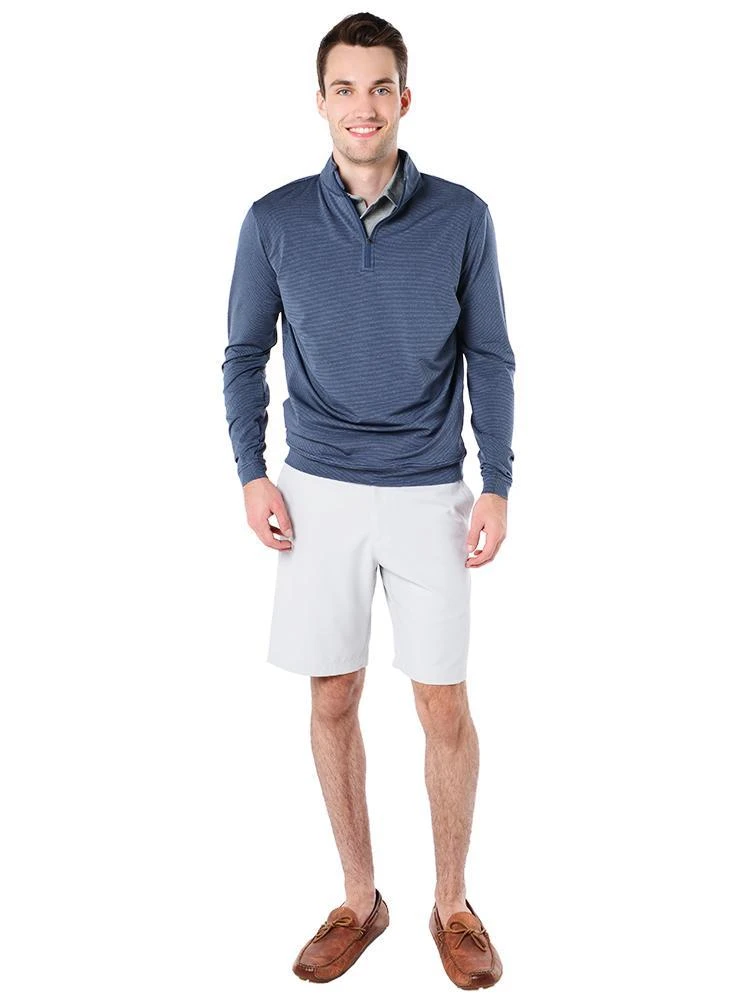 Peter Millar Men's Sugar Stripe Perth Performance Pullover 5 Peter Millar Men's Sugar Stripe Perth Performance Pullover - Image 5