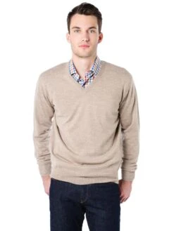 Peter Millar Men's Marino Wool V Neck Sweater