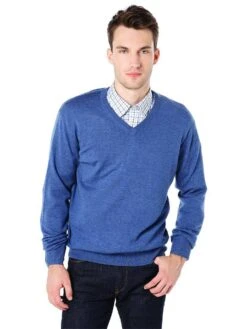 Peter Millar Men's Marino Wool V Neck Sweater 8 Peter Millar Men's Marino Wool V Neck Sweater -Standrews Links Officials Store mf16s31 hawaiianblue