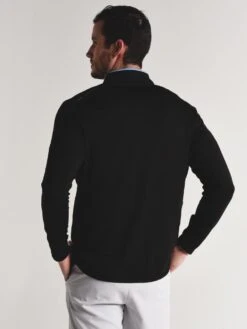 Peter Millar Men's Sydney Stretch Pullover -Standrews Links Officials Store mf18ek160 blackalt2