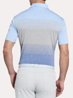 Peter Millar Farley Engineer Stripe Performance Polo -Standrews Links Officials Store mf18ek19s cottagebluealt1