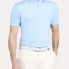 Peter Millar Dale Solid Stretch Jersey With Piping Tour Fit